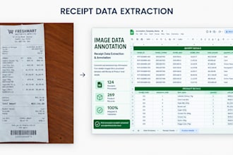 convert PDF, scanned images and receipts to excel