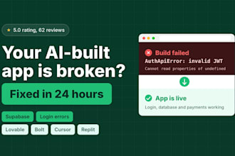 fix supabase login, supabase errors in your lovable or bolt app