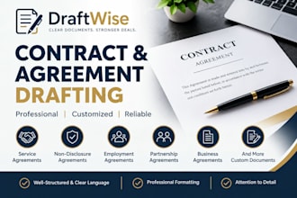 professionally draft contracts and agreements