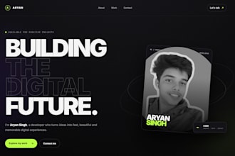 build a modern responsive full stack website using react and nextjs