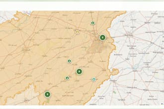 develop a custom interactive webgis web app or dashboard