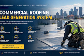 build a commercial roofing lead generation system for targeted prospects
