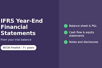prepare ifrs financial statements for your company