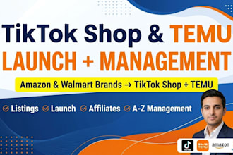 expand your amazon or walmart brand to tiktok shop and temu