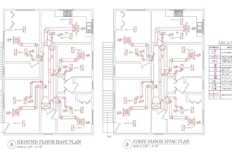 create plumbing installation drawing, gypsum ceiling plan design, hvac ductwork
