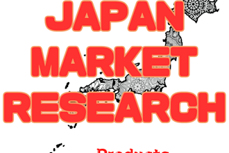 do japanese market research, find trending products and influencers