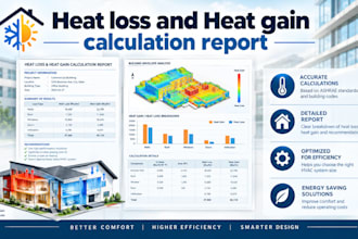 do heat loss and heat gain calculation report for your building