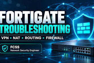 troubleshoot fortigate firewall VPN nat and routing issues