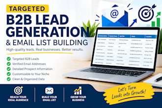 do targeted b2b lead generation and email list building