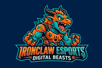 make most popular monster mascot logo design