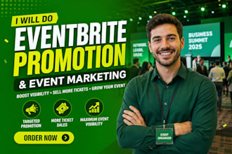 do eventbrite event promotion, ticket sales and webinar marketing