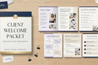 create canva client welcome packet for seamless client onboarding on canva