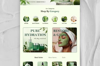 design modern e commerce websites and UI UX landing pages