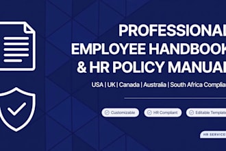 draft HR policies and procedures and employee handbooks