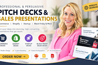 design ecommerce pitch deck black friday sales deck shopify startup deck