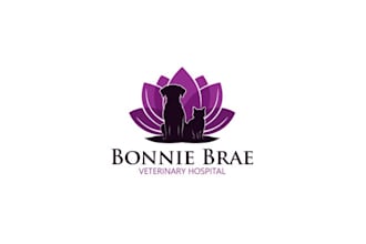 design animal vet hospital service logo
