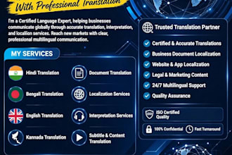 translate bengali to english hindi and kannada