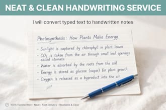 do neat handwritten assignment and notes