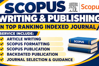 do article writing, publishing, scopus q1, q2, q3, q4 writing and publishing