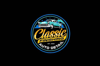 make an auto detailing logo for my mobile detailing business