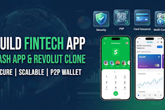 build custom fintech app, cash app clone, and digital revolut wallet ios android