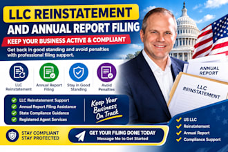 handle llc reinstatement and annual report filing