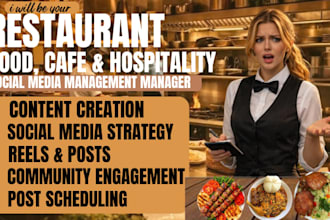 be your restaurant cafe food teraphy social media manager wellness brand
