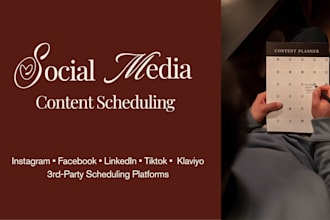 schedule your social media content and klaviyo emails