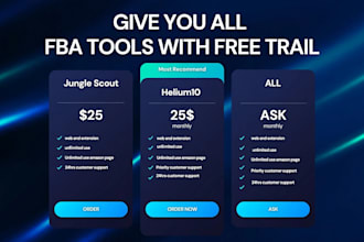 provide you helium 10 keepa canva jungle scout grimmerly