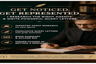 research literary agents and write query letters