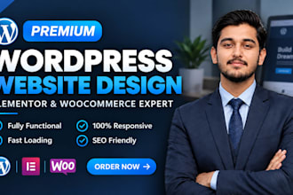 design a modern wordpress portfolio or business website