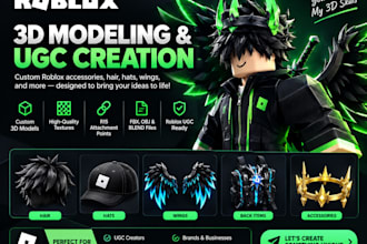 create custom roblox ugc accessories and roblox bundles