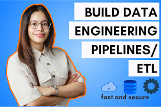 build data engineering pipelines etl on aws, azure, etc