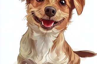 design a custom  pet portrait illustration