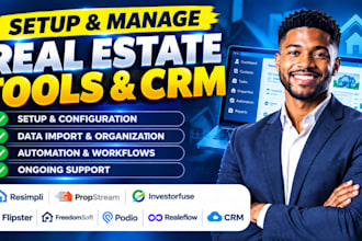 setup resimpli propstream investorfuse flipster freedomsoft podio realeflow crm