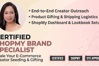 be your shopmy manager for creator gifting and outreach