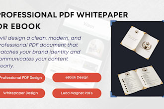 design a professional pdf, whitepaper,or ebook in your branding