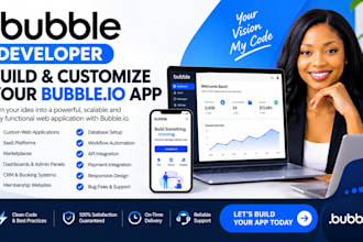 develop bubble developer job build bubble app bubble io website for you
