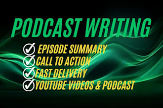 write your podcast content