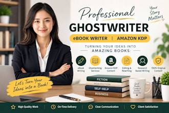 be fiction nonfiction ghostwriter book writer