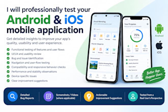test your android and ios mobile application