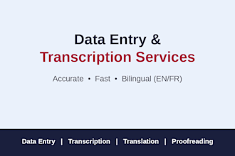 deliver fast, accurate, reliable data entry
