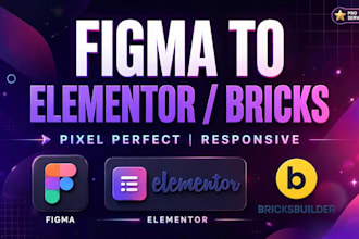 convert figma to elementor or bricks builder