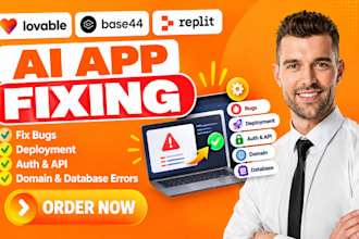 fix lovable base44 replit app bugs deployment auth api domain database errors