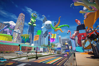 build custom roblox game environment, 3d model, roblox map as roblox builder