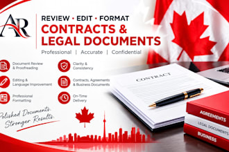 review, edit and professionally format contracts and legal documents