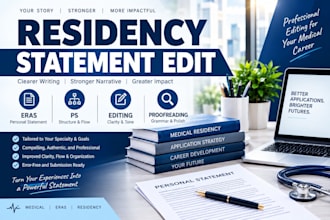edit and strengthen your residency personal statement