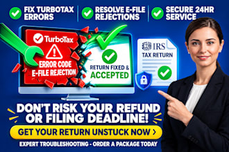 fix turbotax errors and troubleshoot tax return filing and rejection issues