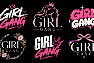 design a professional women group, female community, lifestyle, girl gang logo