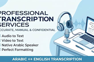 do accurate arabic audio and video transcription